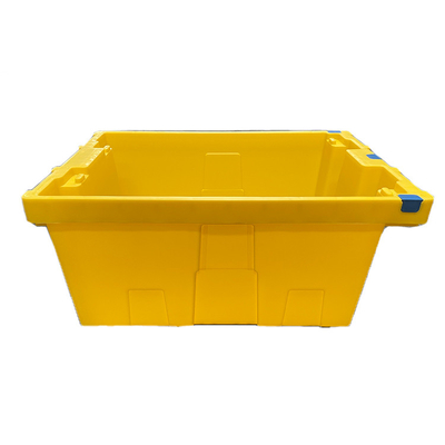 Caja durable 275m m resistente plástica de mudanza amarilla 100% de la UE del X.400 X del cajón 600 del HDPE