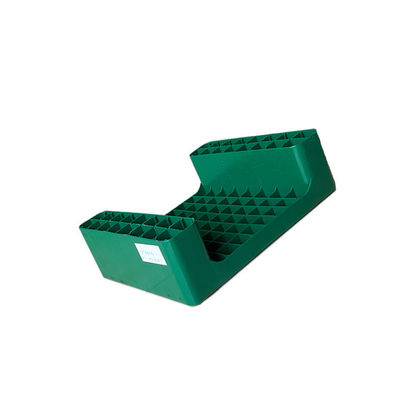 Plataforma plástica verde encajable de los PP 450x350 Warehouse para el puerto