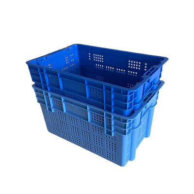 Cajón de amontonamiento encajable plástico 61x40 del HDPE para el mercado de Warehouse