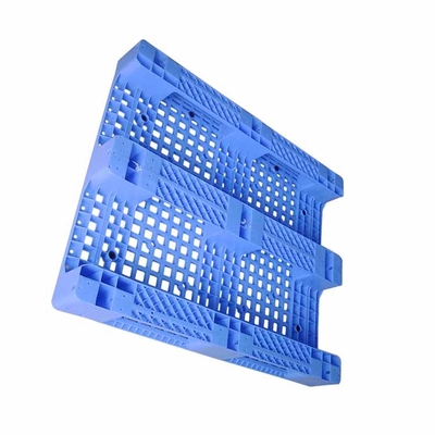 Tormento plano sólido 1200x1000m m de Rackable del HDPE del artículo plástico azul de las plataformas