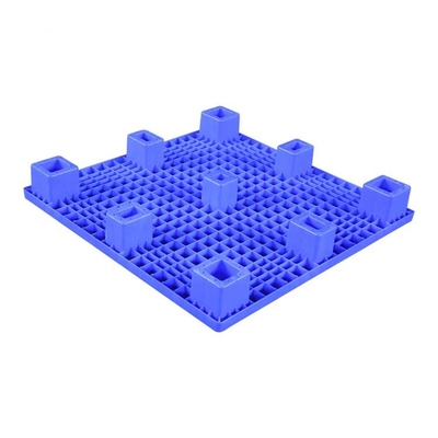 1000 x 1000 x 140 carga azul encajable completamente superior del HDPE 600kg de las plataformas plásticas