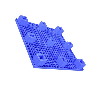 1000 x 1000 x 140 carga azul encajable completamente superior del HDPE 600kg de las plataformas plásticas