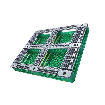 Sola carga dinámica plástica industrial hecha frente verde 1500Kg de las plataformas 48X40