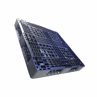 Plataformas plásticas negras higiénicas del PE Rackable sistema de lazo cerrado 1100 x 1100