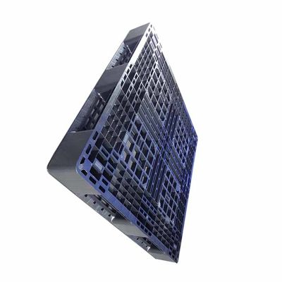 Carga dinámica plástica negra industrial 1100 x 1100 de la plataforma 3T del polietileno