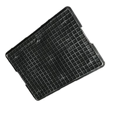 1.9Kg cajón móvil plástico durable negro reutilizable 54*42 PE estático anti