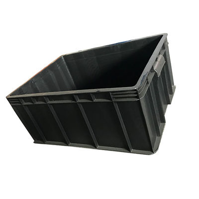 Reciclable amistoso logístico plástico de la caja 54x42 Eco del almacenamiento negro del ESD