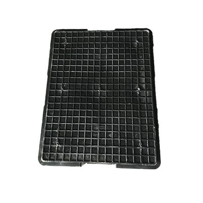 Reciclable amistoso logístico plástico de la caja 54x42 Eco del almacenamiento negro del ESD