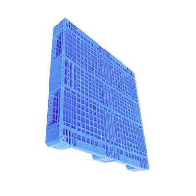 plataforma plástica apilable azul de 43.3X43.3' 5000Kg PE para el almacenamiento de la logística