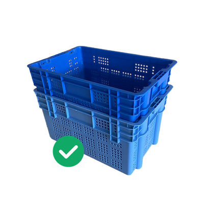 carga dinámica 50Kg de los mariscos de los cajones plásticos de 60x40 Warehouse apilable