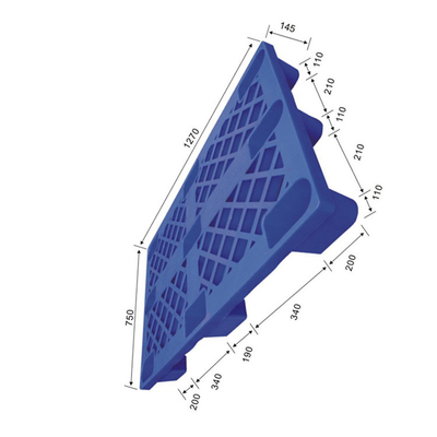 Manijas ergonómicas plásticas reutilizables portuarias de las plataformas 1270x750 del HDPE