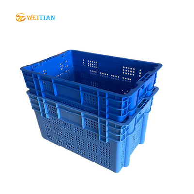600 cajones plásticos azules 100% de Apple de la categoría alimenticia del HDPE móvil plástico del cajón X.400