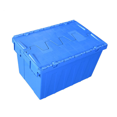 Cajas móviles apilables bloqueables 770 libras de contenedores de almacenamiento plásticos del HDPE para moverse
