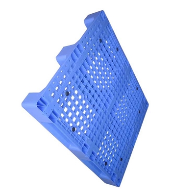 Tormento plano sólido 1200x1000m m de Rackable del HDPE del artículo plástico azul de las plataformas