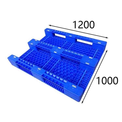 Economía PE 1200 azul x 1000 de la plataforma de la cara del doble del polipropileno para la carretilla elevadora